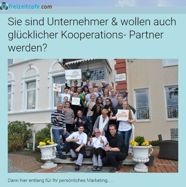 Freizeitcafe Unternehmer lokales Marketing