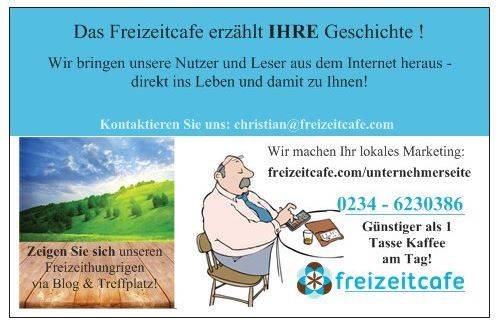 Freizeitcafe Visitenkarte back