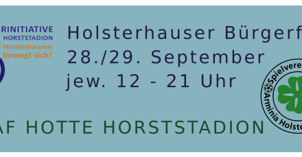 28 & 29 September Holsterhauser Bürgerfest 2019 – kommt alle vorbei!