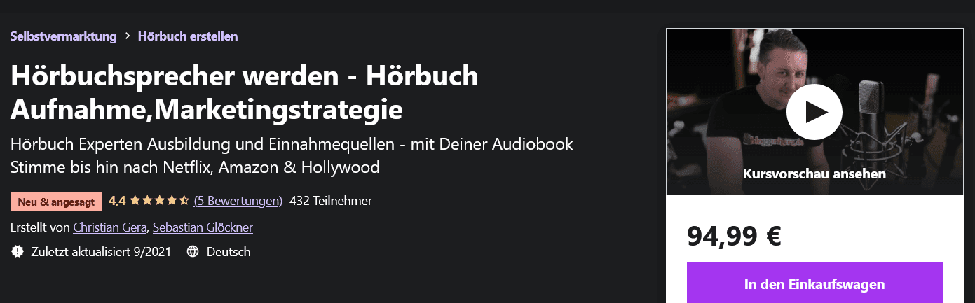 Hörbuchsprecherin