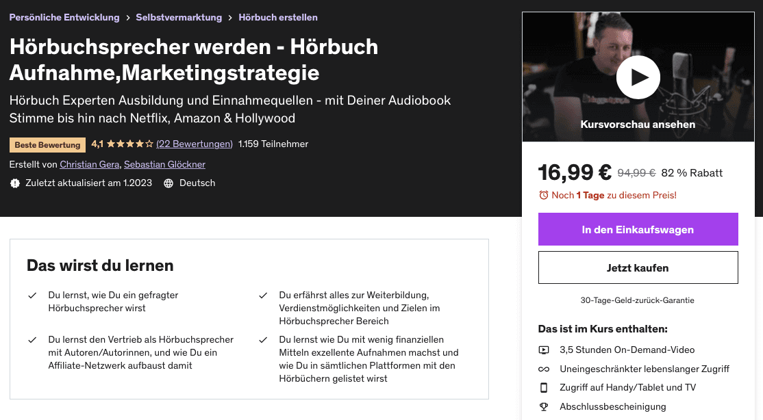 stimme trainieren und Hörbuchsprecher werden