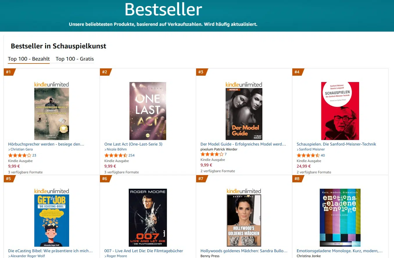 Hörbuchsprecher Titan Bestseller