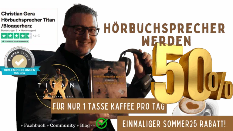 Hörbuchsprecher werden mit Christian Gera und dem Hörbuchsprecher Titan Kurs
