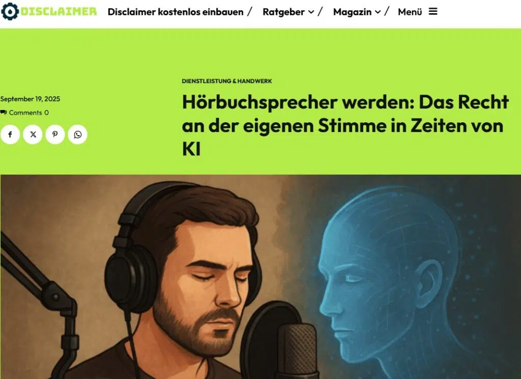 Christian Gera auf Disclaimer