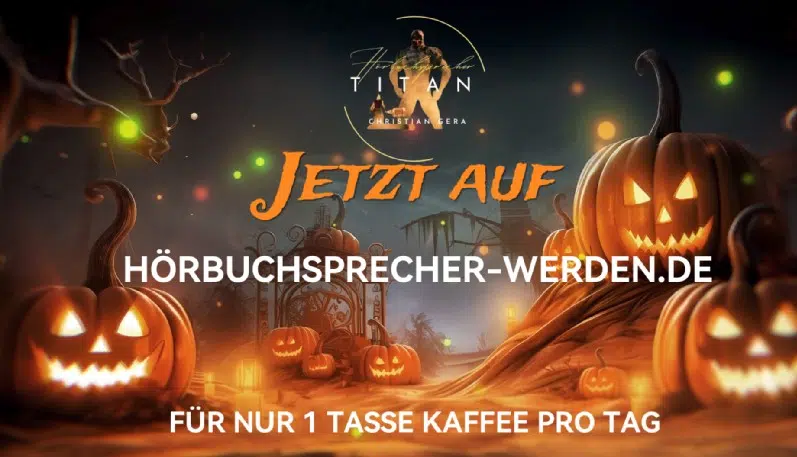 Hörbuchsprecher Quereinsteiger werden Halloween Aktion