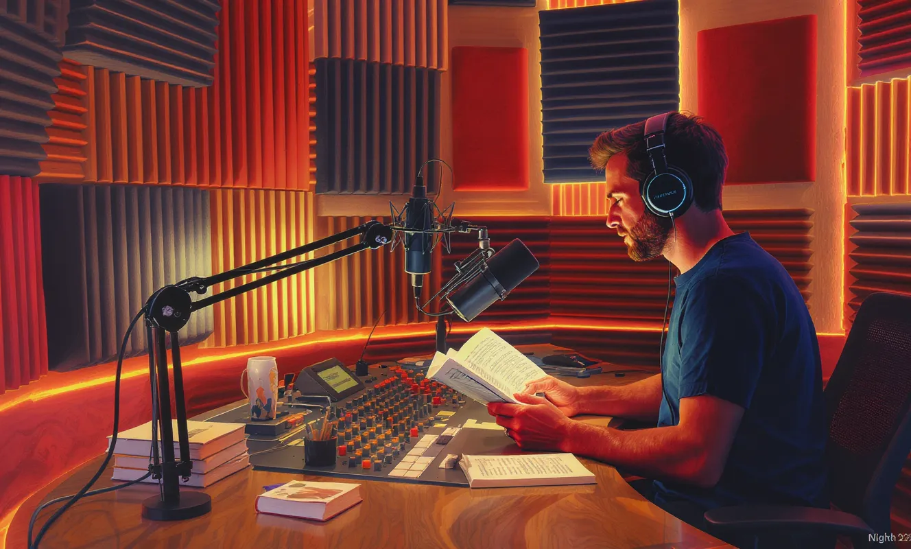 Hörbuchaufnahmen mit Sprecher