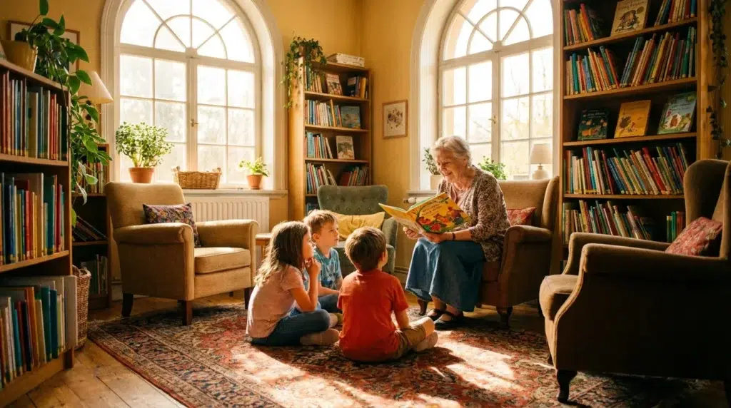 Erfahre, was eine Vorleseoma ist, ihre Rolle beim Bundesweiten Vorlesetag und welche Chancen sich für angehende Hörbuchsprecher ergeben.