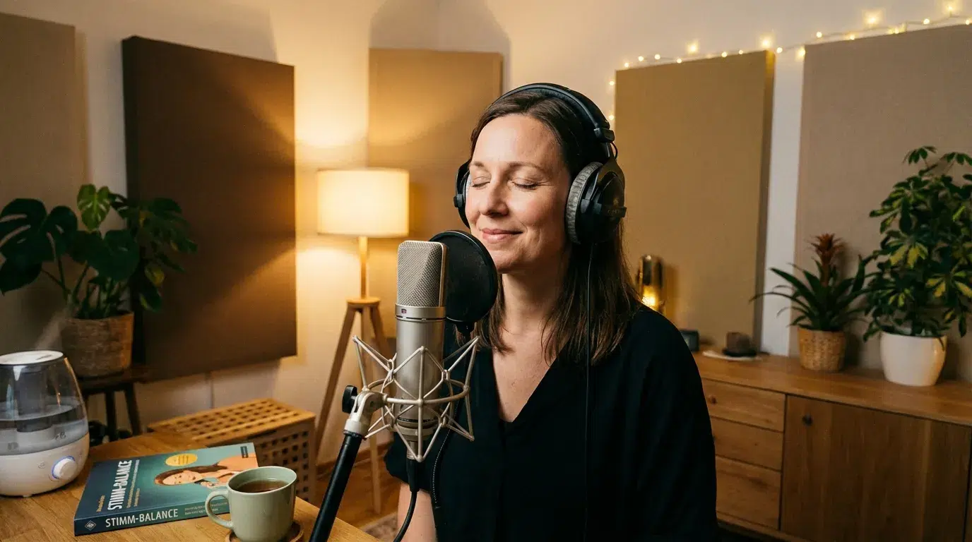 Stimmschutz für Sprecher: Praktische Tipps zu Stimmpflege, Stimmtraining und Gesundheitsvorsorge für angehende Hörbuchsprecher und Quereinsteiger.